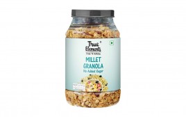 True Elements Millet Granola No Added Sugar  Plastic Jar  750 grams